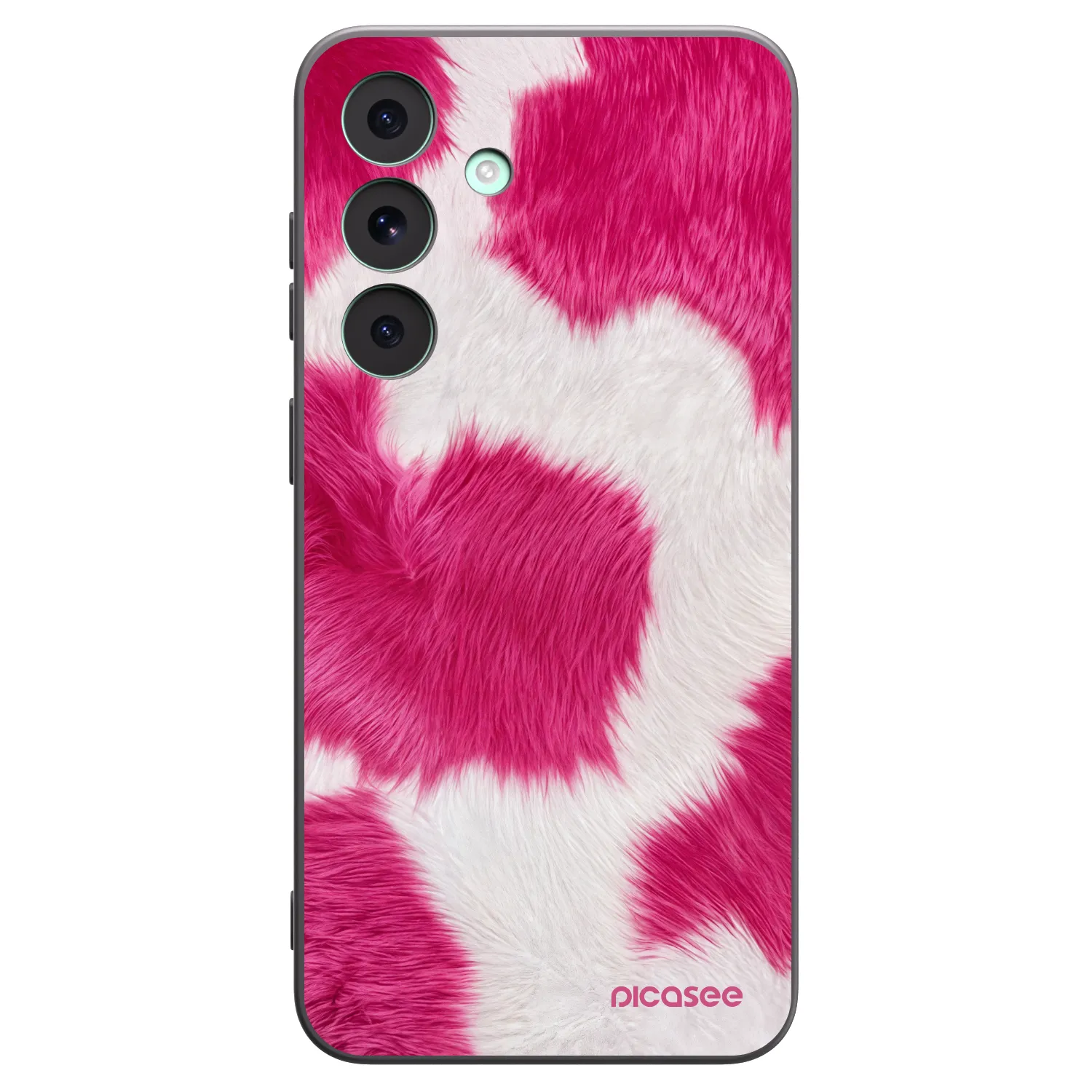 Picasee silikonski črni ovitek za Samsung Galaxy S26 FE - Pink Moo