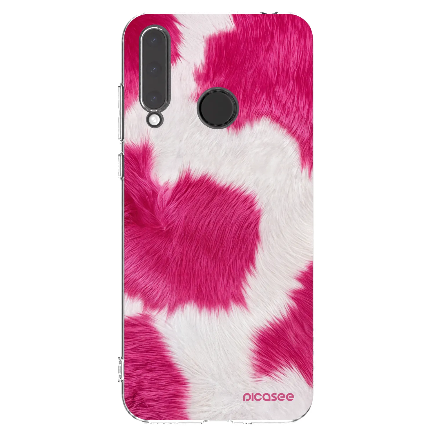Picasee silikonski prozorni ovitek za Honor 20 Lite - Pink Moo