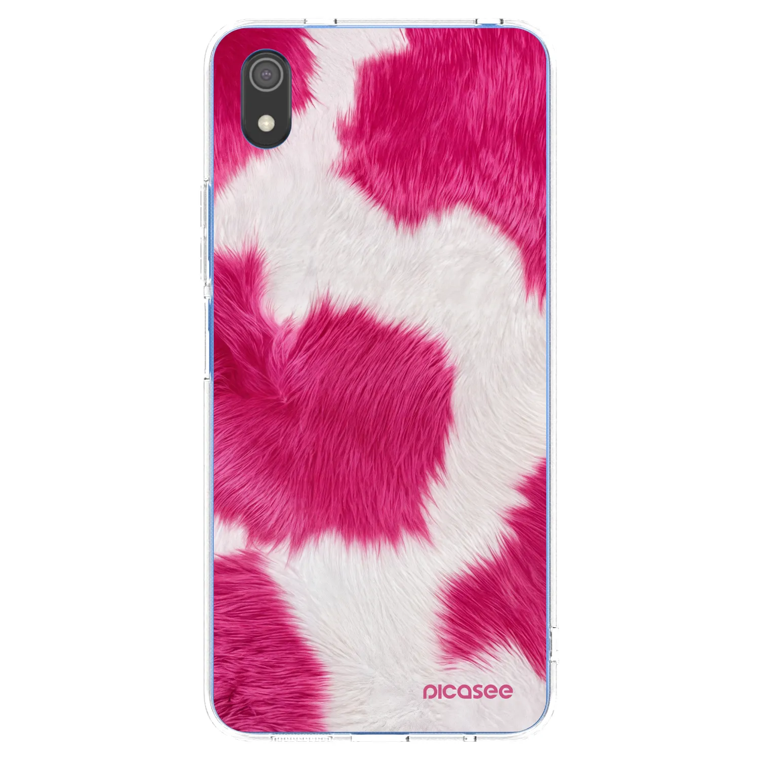 Picasee silikonski prozorni ovitek za Xiaomi Redmi 7A - Pink Moo