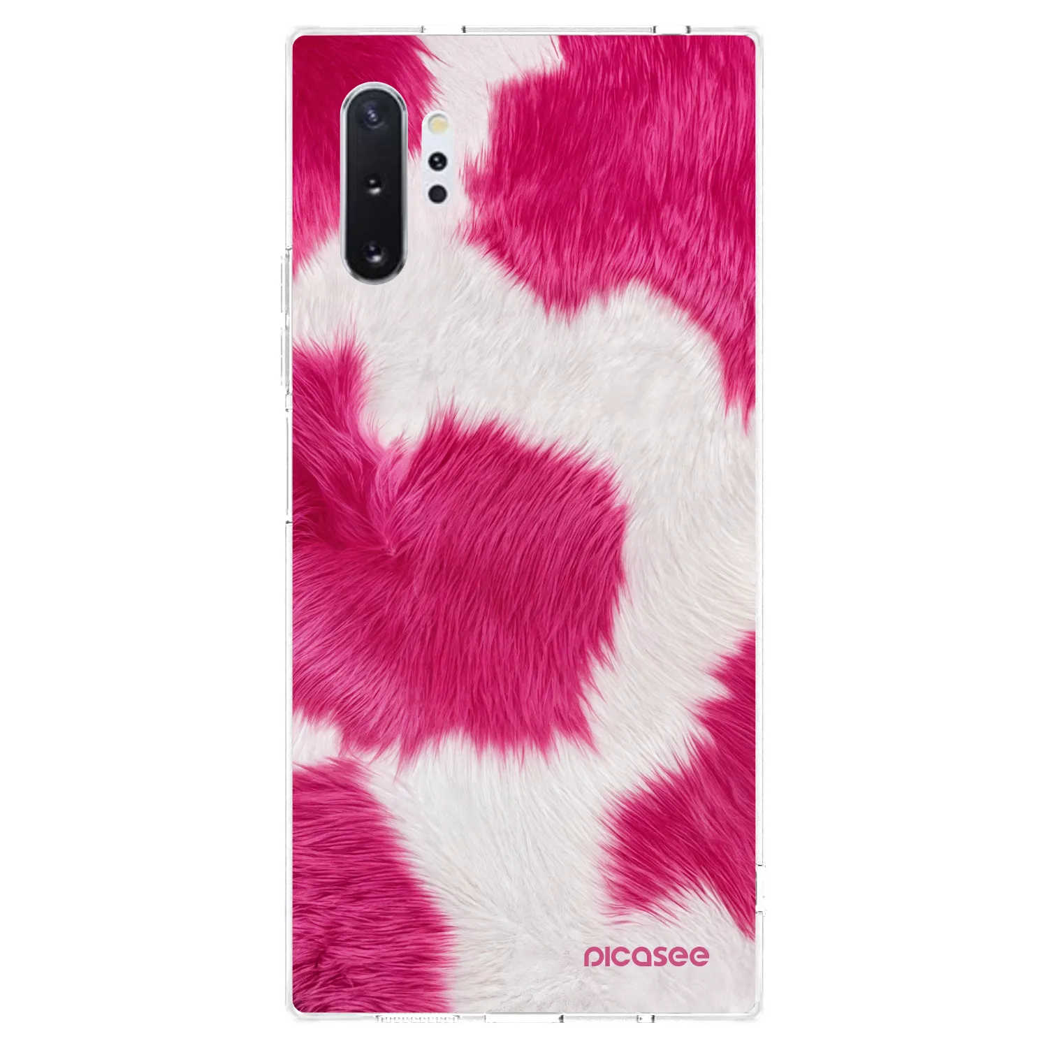 Picasee silikonski prozorni ovitek za Samsung Galaxy Note 10+ N975F - Pink Moo