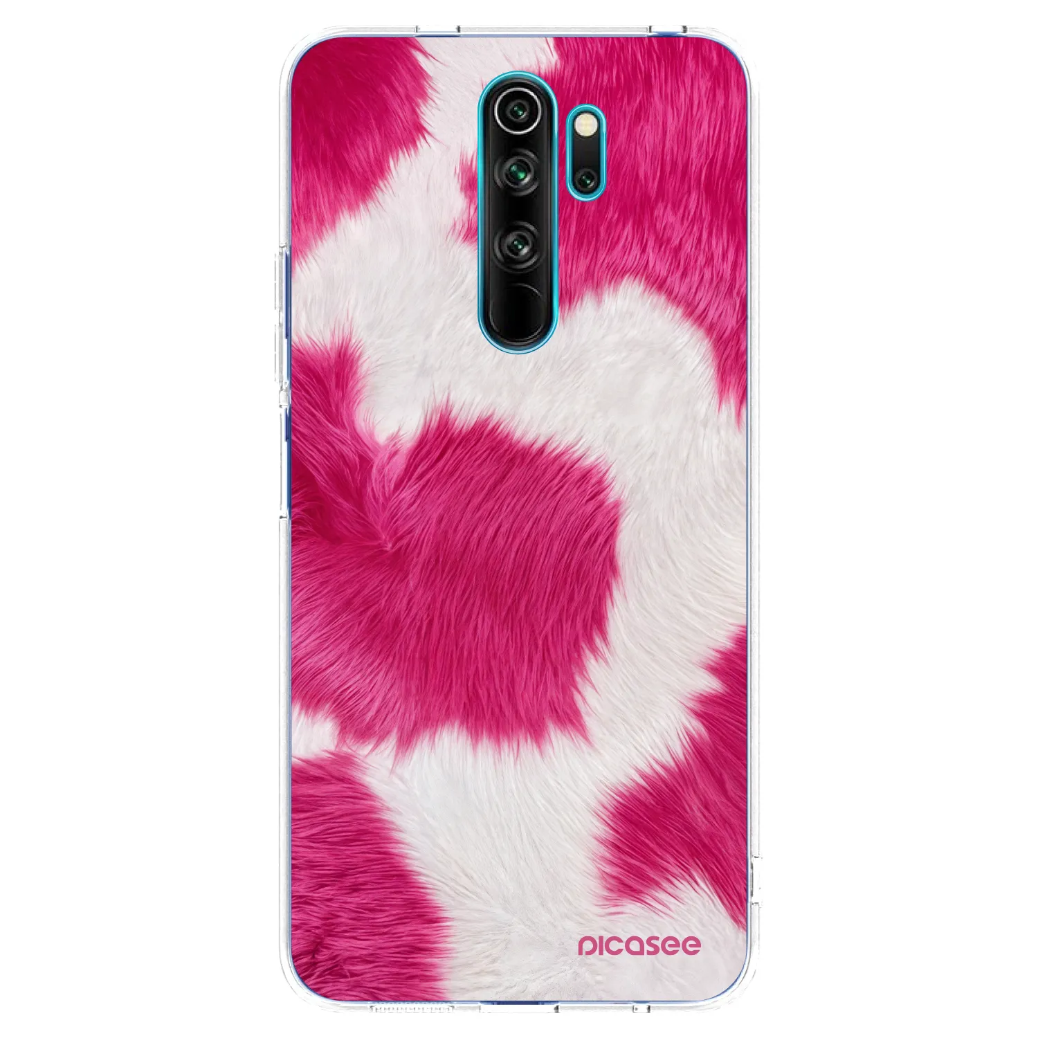 Picasee silikonski prozorni ovitek za Xiaomi Redmi Note 8 Pro - Pink Moo