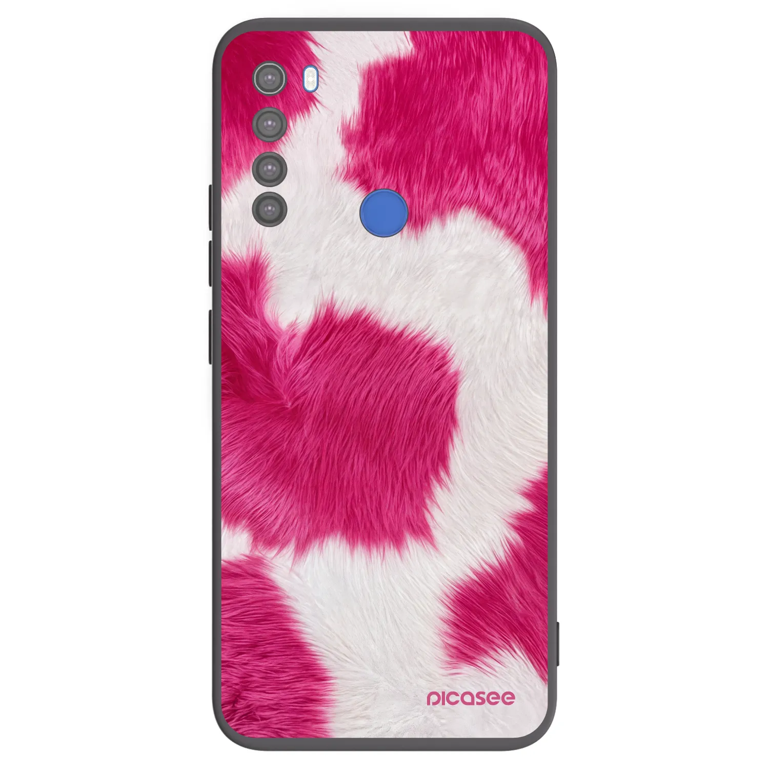 Picasee silikonski črni ovitek za Xiaomi Redmi Note 8T - Pink Moo