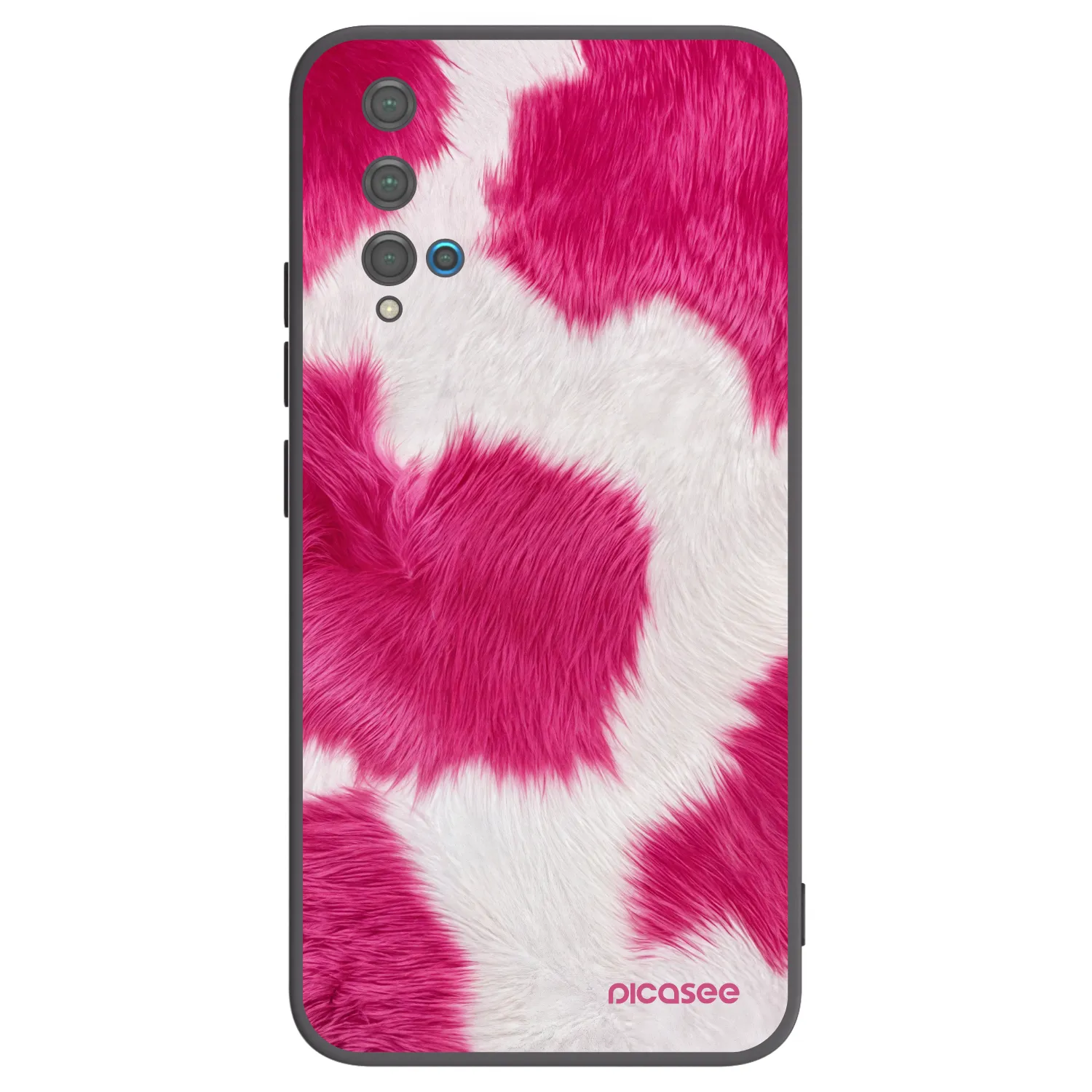 Picasee silikonski črni ovitek za Huawei Nova 5T - Pink Moo