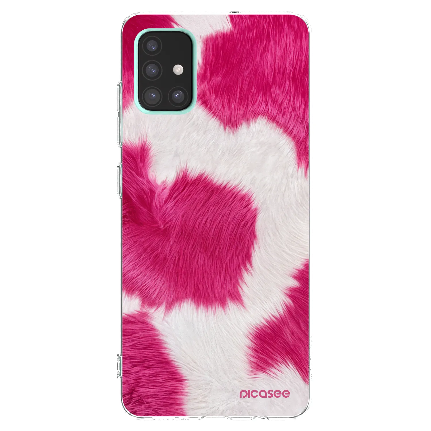 Picasee silikonski prozorni ovitek za Samsung Galaxy A51 A515F - Pink Moo