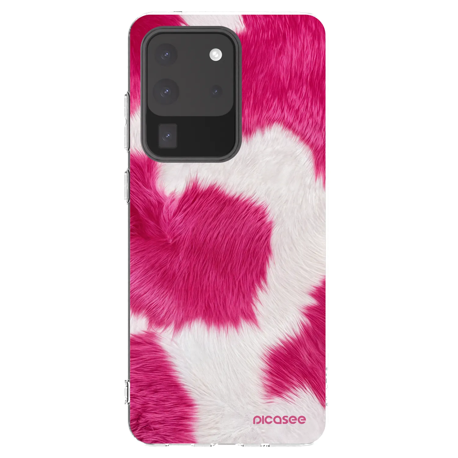 Picasee silikonski prozorni ovitek za Samsung Galaxy S20 Ultra 5G G988F - Pink Moo