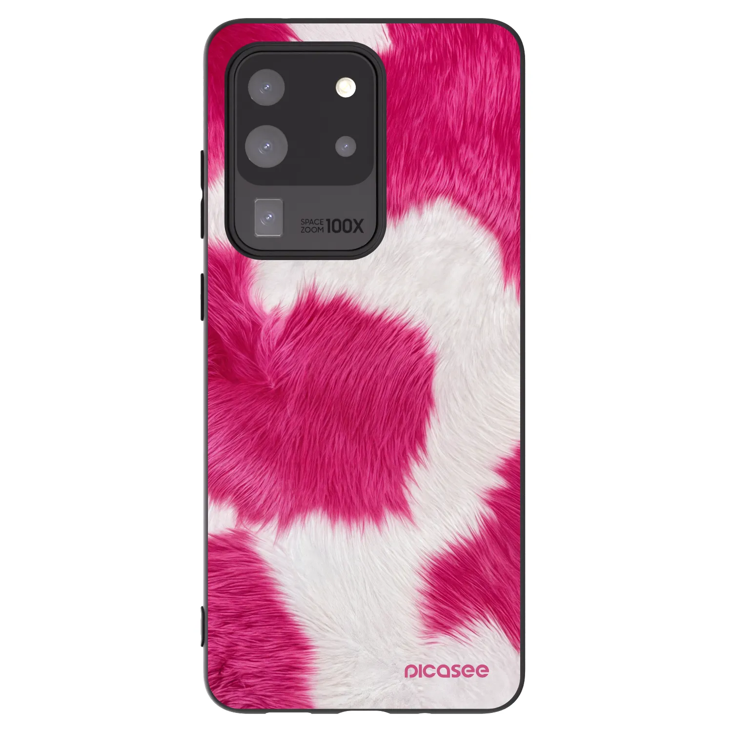 Picasee silikonski črni ovitek za Samsung Galaxy S20 Ultra 5G G988F - Pink Moo