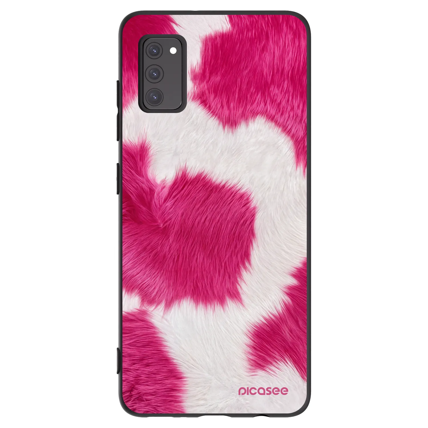 Picasee silikonski črni ovitek za Samsung Galaxy A41 A415F - Pink Moo