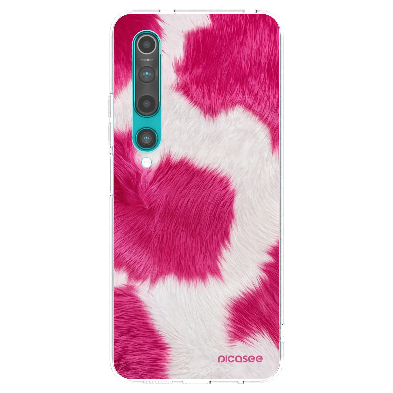 Picasee silikonski prozorni ovitek za Xiaomi Mi 10 - Pink Moo