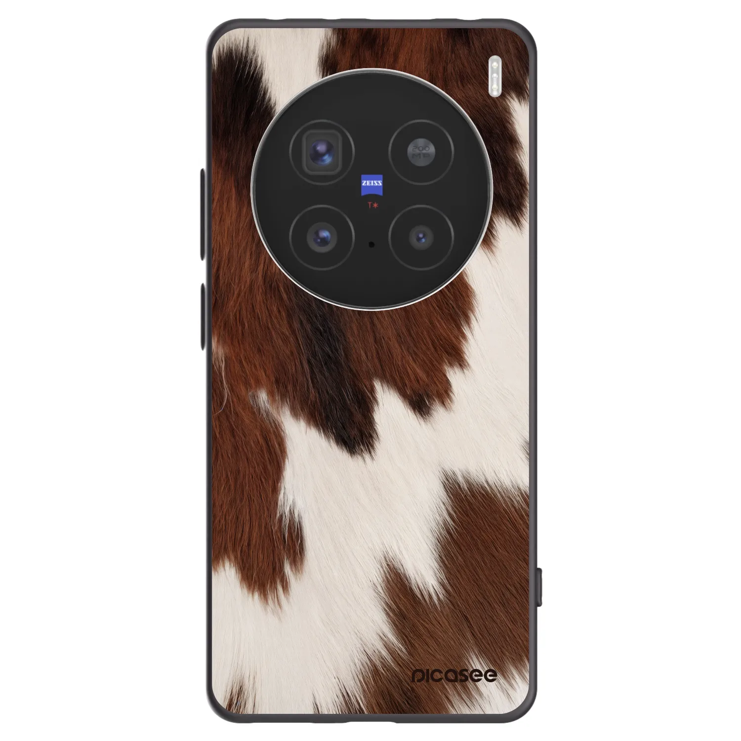 Picasee silikonski črni ovitek za Vivo X200 Pro - Rustica