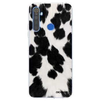 Picasee silikonski prozorni ovitek za Realme 5 - Black Moo