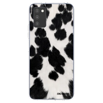 Picasee silikonski prozorni ovitek za Samsung Galaxy A02s A025G - Black Moo