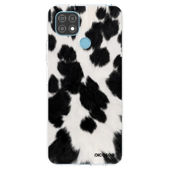 Picasee silikonski prozorni ovitek za Realme C21 - Black Moo