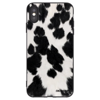 Picasee silikonski črni ovitek za Apple iPhone XS Max - Black Moo