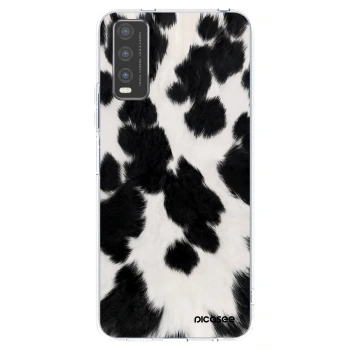 Picasee silikonski prozorni ovitek za Vivo Y20s - Black Moo