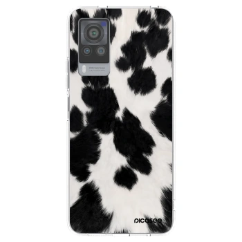 Picasee silikonski prozorni ovitek za Vivo X60 Pro 5G - Black Moo