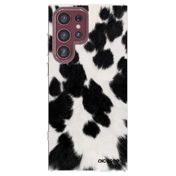 Picasee silikonski prozorni ovitek za Samsung Galaxy S22 Ultra 5G - Black Moo