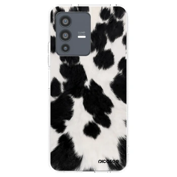 Picasee silikonski prozorni ovitek za Vivo V23 5G - Black Moo