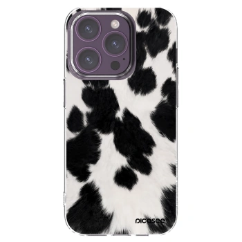 Picasee silikonski prozorni ovitek za Apple iPhone 14 Pro - Black Moo