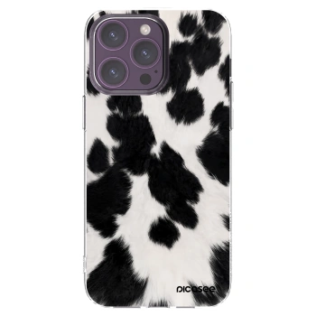 Picasee silikonski prozorni ovitek za Apple iPhone 14 Pro Max - Black Moo