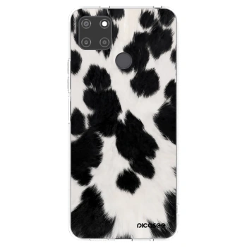 Picasee silikonski prozorni ovitek za Realme C21Y - Black Moo