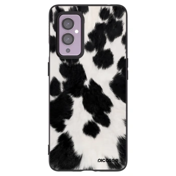 Picasee silikonski črni ovitek za OnePlus 9 - Black Moo