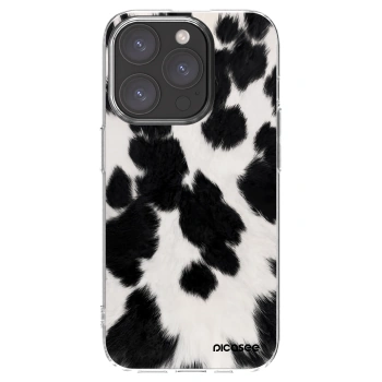 Picasee silikonski prozorni ovitek za Apple iPhone 15 Pro - Black Moo