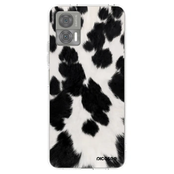 Picasee silikonski prozorni ovitek za Motorola Edge 30 Neo - Black Moo