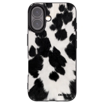 Picasee silikonski črni ovitek za Apple iPhone 16 - Black Moo
