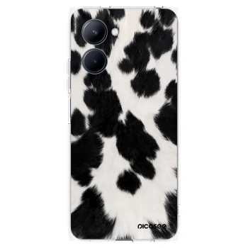 Picasee silikonski prozorni ovitek za Realme C33 (2023) - Black Moo