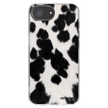 Picasee silikonski prozorni ovitek za Apple iPhone 16e - Black Moo