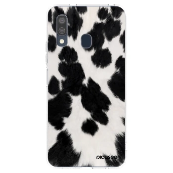Picasee silikonski prozorni ovitek za Samsung Galaxy A40 A405F - Black Moo