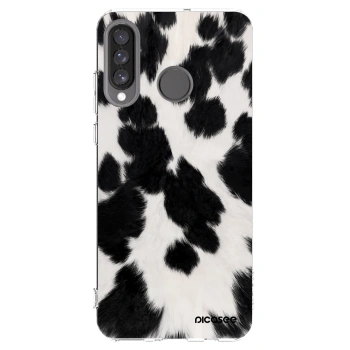 Picasee silikonski prozorni ovitek za Huawei P30 Lite - Black Moo