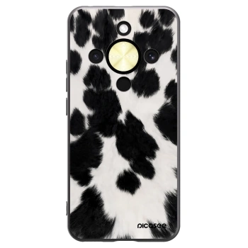 Picasee silikonski črni ovitek za Honor Magic8 Lite 5G - Black Moo