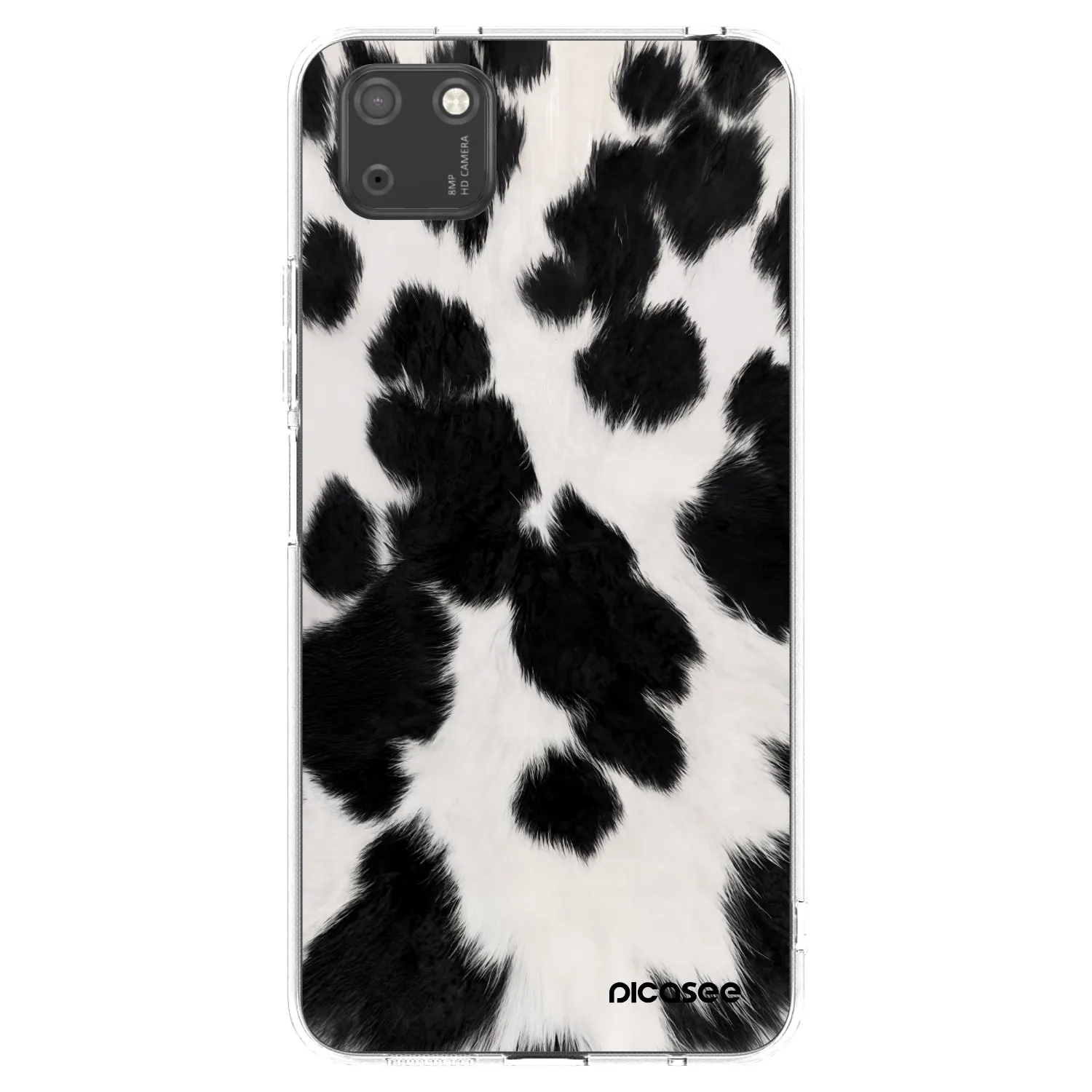 Picasee silikonski prozorni ovitek za Huawei Y5P - Black Moo