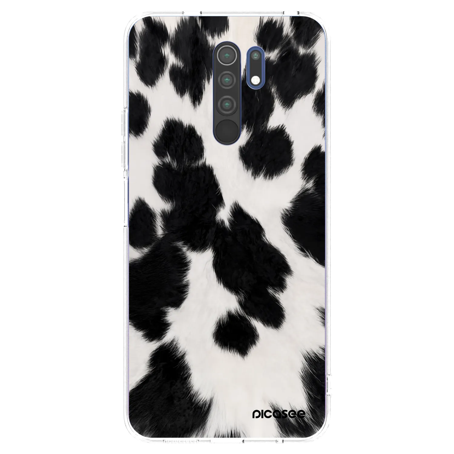 Picasee silikonski prozorni ovitek za Xiaomi Redmi 9 - Black Moo