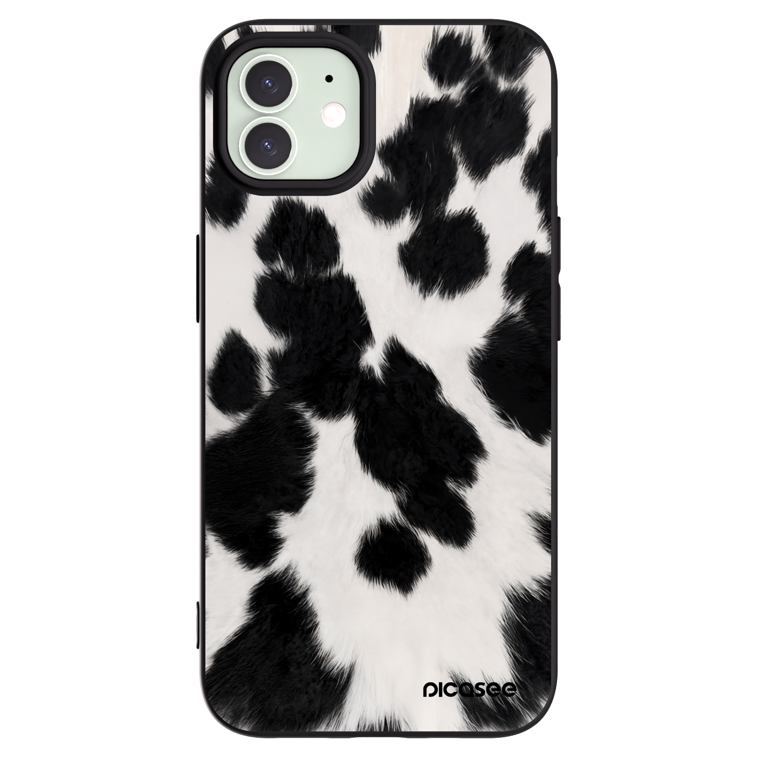 Picasee silikonski črni ovitek za Apple iPhone 12 - Black Moo