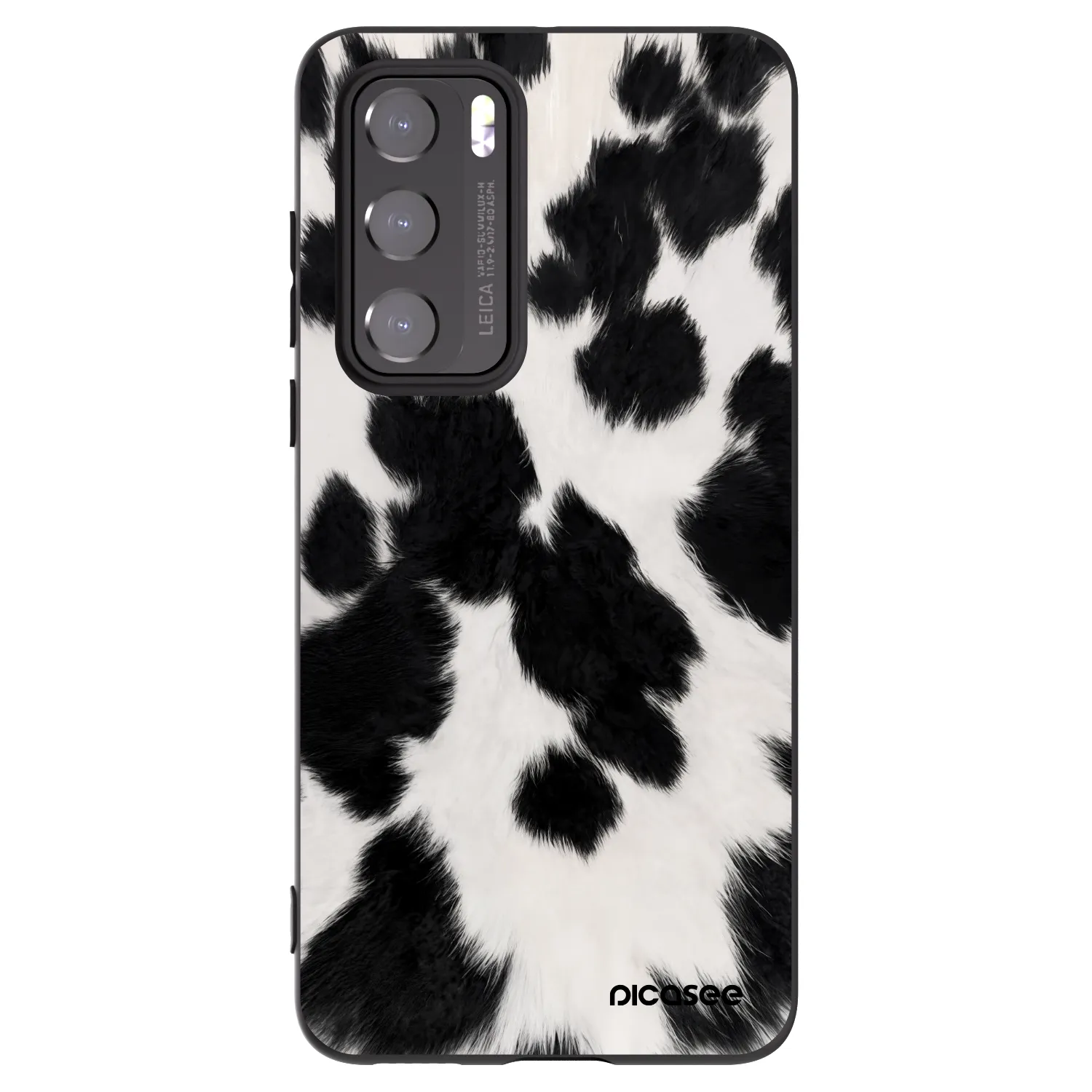 Picasee silikonski črni ovitek za Huawei P40 - Black Moo