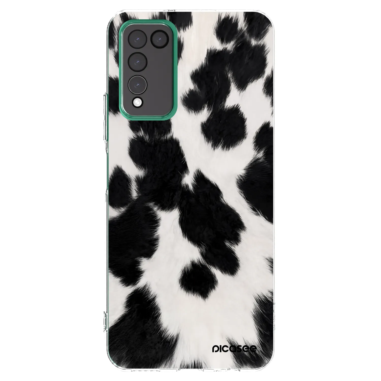 Picasee silikonski prozorni ovitek za Honor 10X Lite - Black Moo