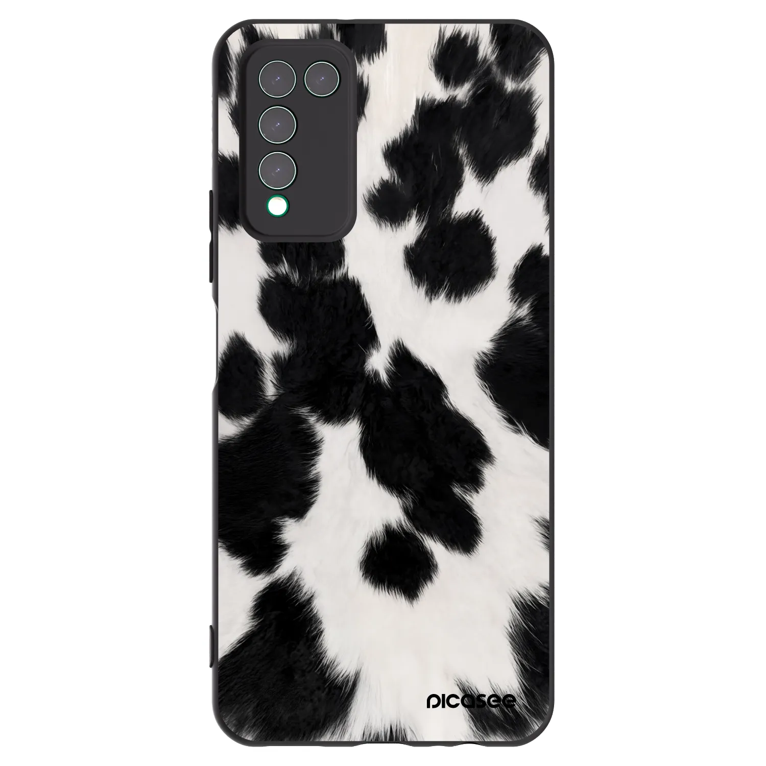 Picasee silikonski črni ovitek za Honor 10X Lite - Black Moo