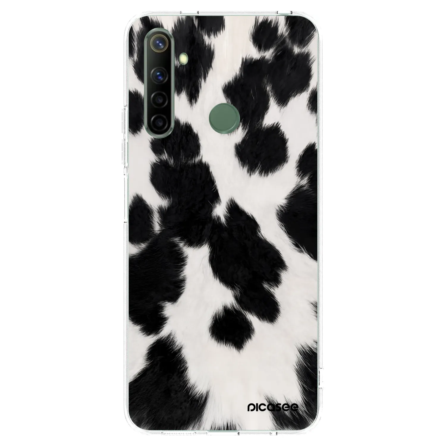 Picasee silikonski prozorni ovitek za Realme 6i - Black Moo