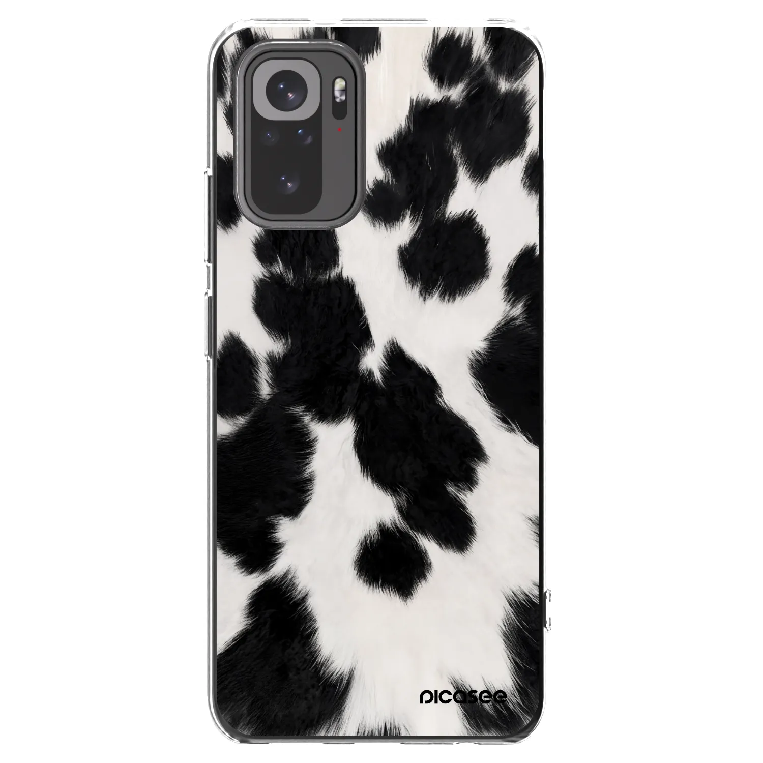 Picasee silikonski prozorni ovitek za Xiaomi Redmi Note 10 - Black Moo