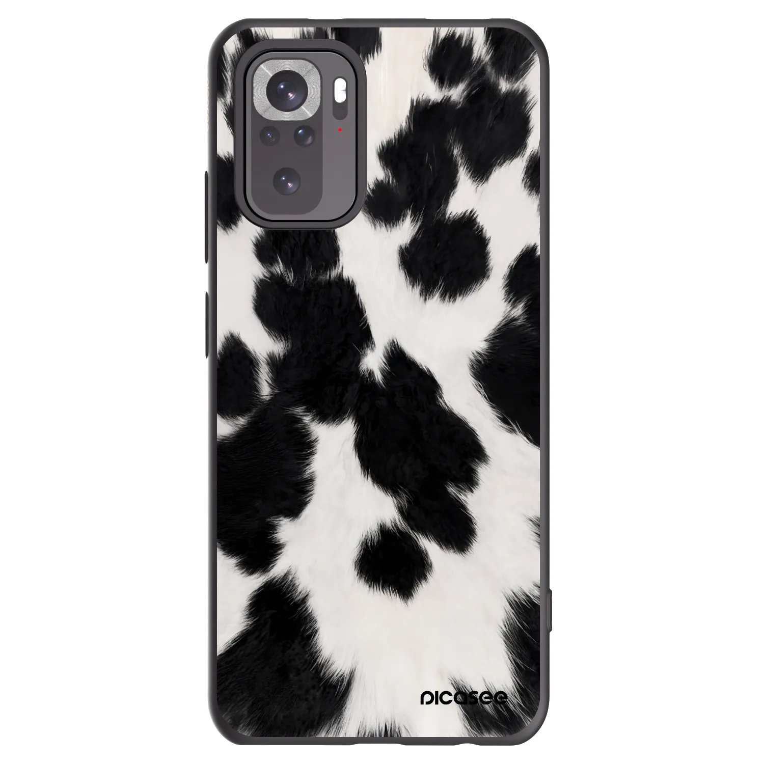 Picasee silikonski črni ovitek za Xiaomi Redmi Note 10 - Black Moo