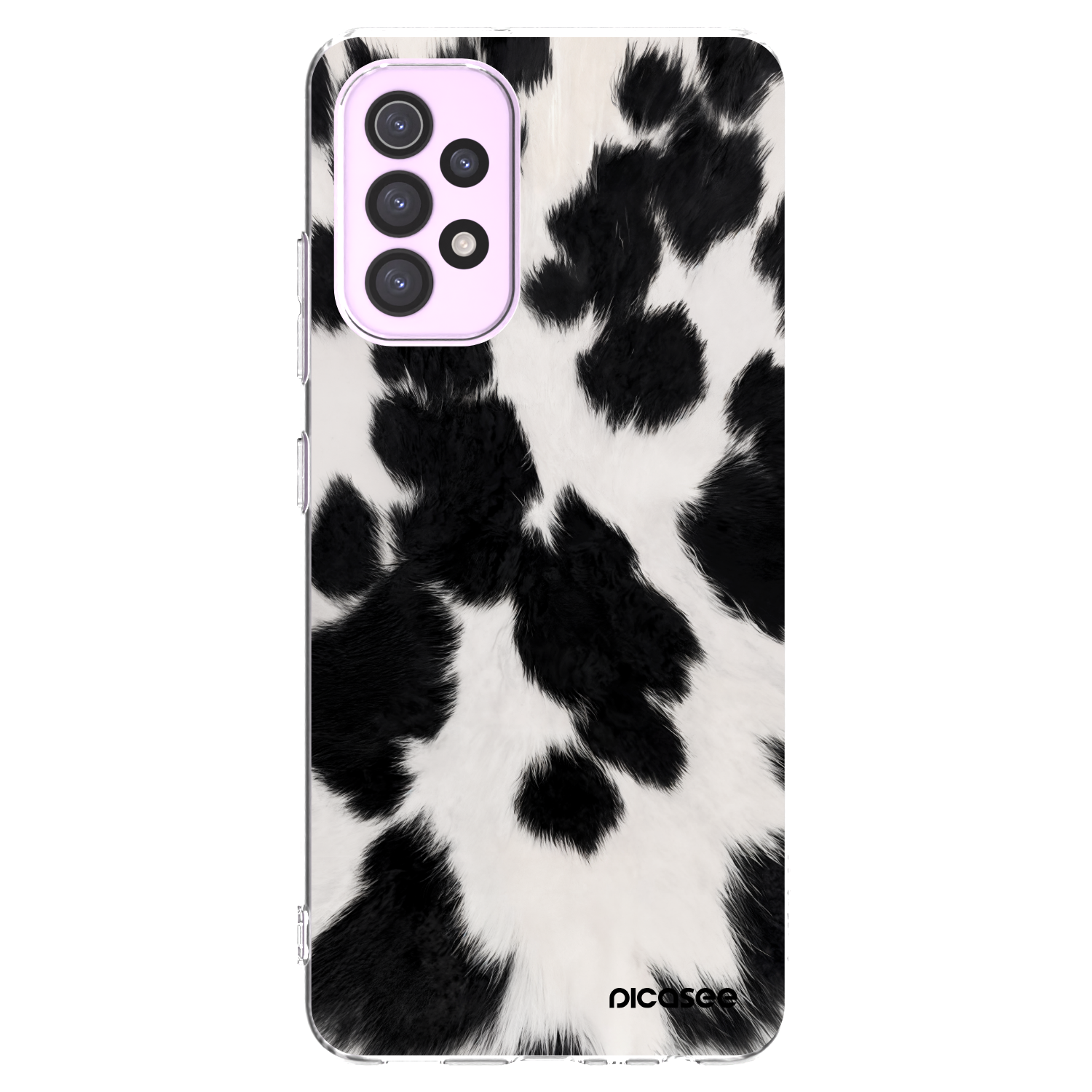 Picasee silikonski prozorni ovitek za Samsung Galaxy A32 5G A326B - Black Moo