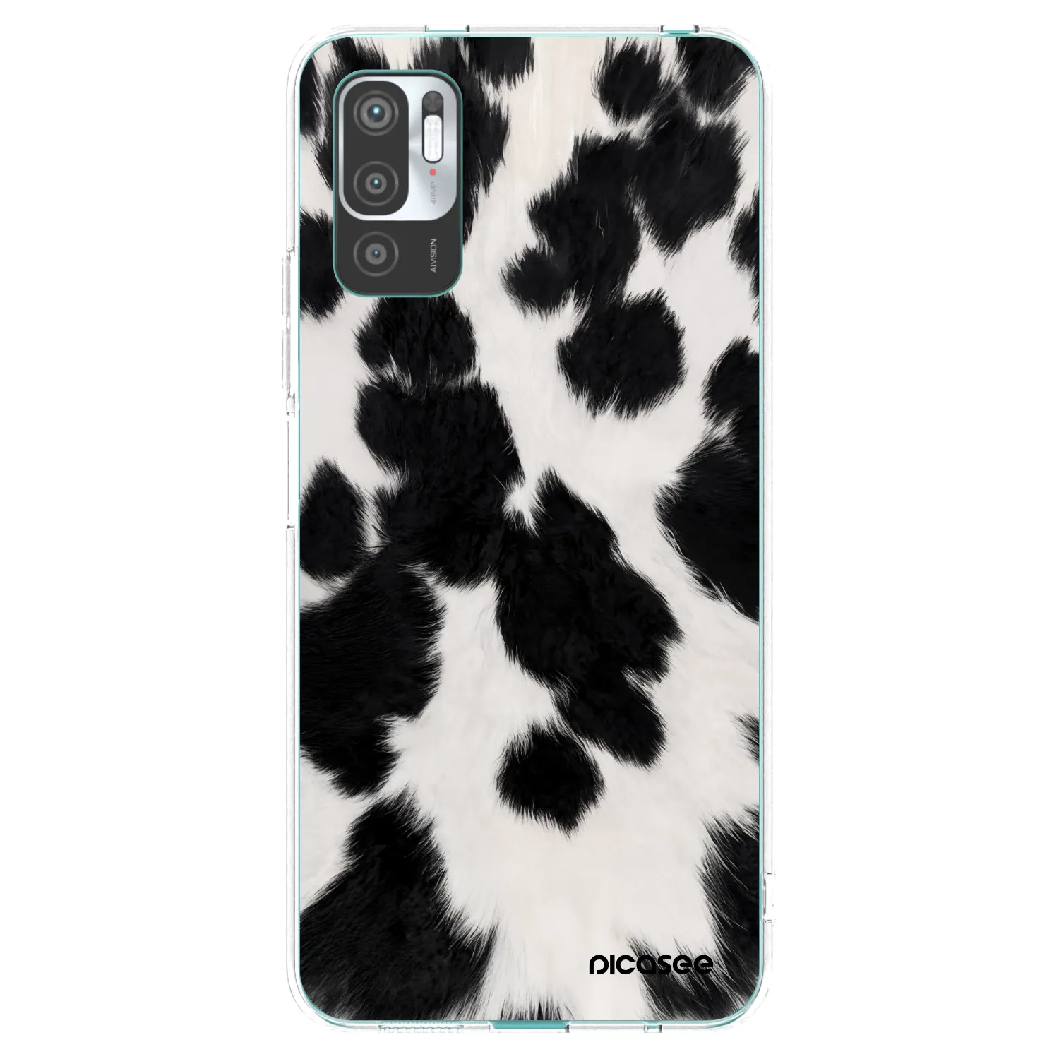 Picasee silikonski prozorni ovitek za Xiaomi Redmi Note 10 5G - Black Moo