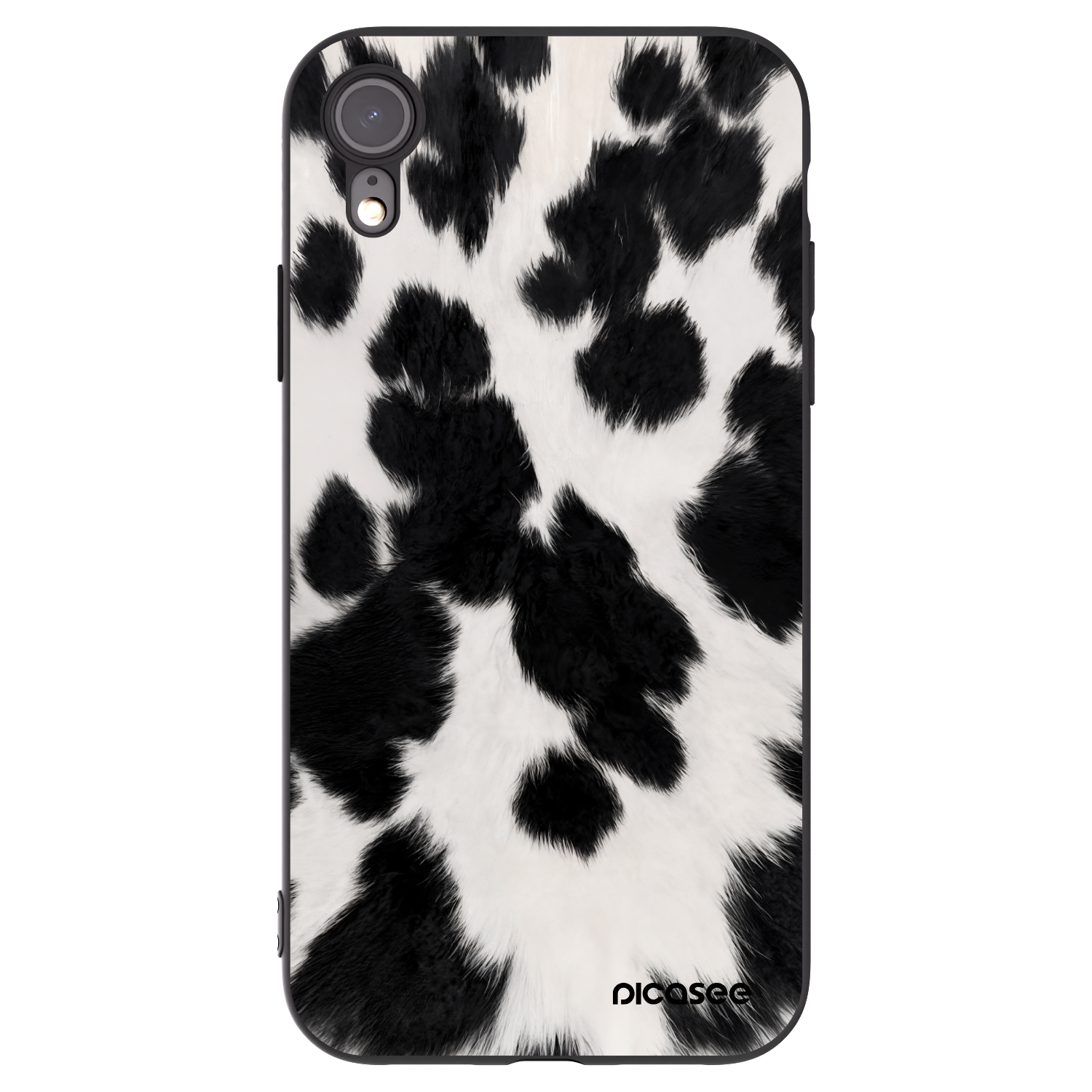 Picasee silikonski črni ovitek za Apple iPhone XR - Black Moo
