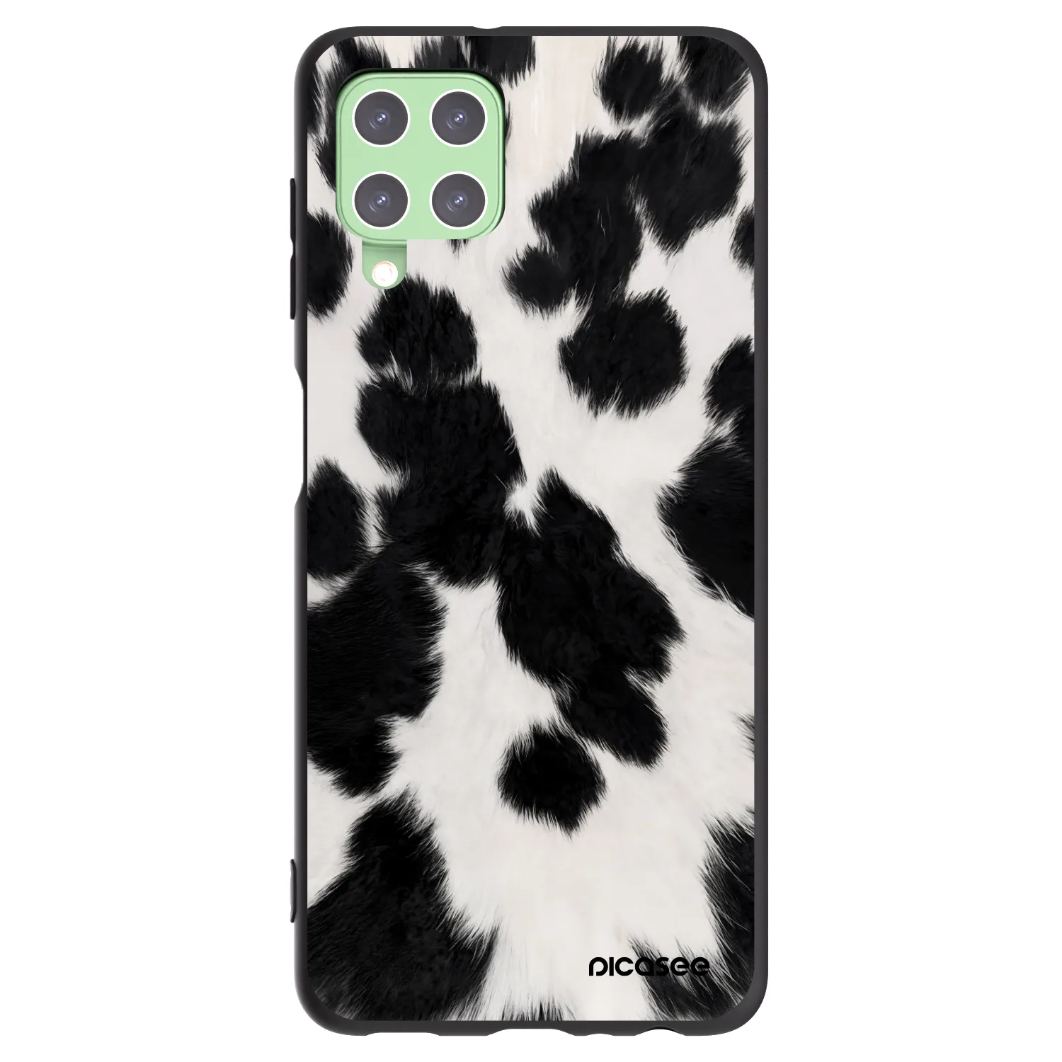 Picasee silikonski črni ovitek za Samsung Galaxy A22 A225F 4G - Black Moo
