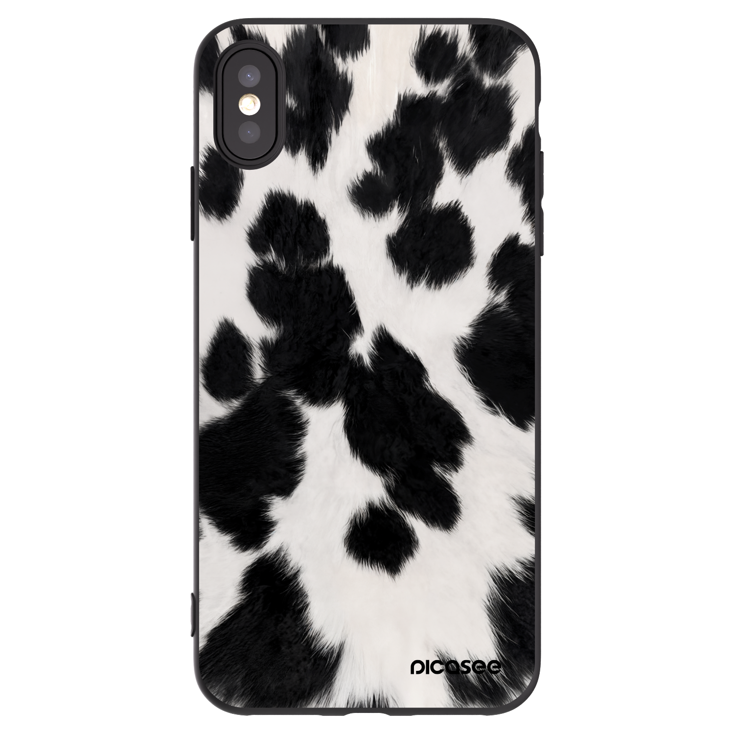 Picasee silikonski črni ovitek za Apple iPhone XS Max - Black Moo