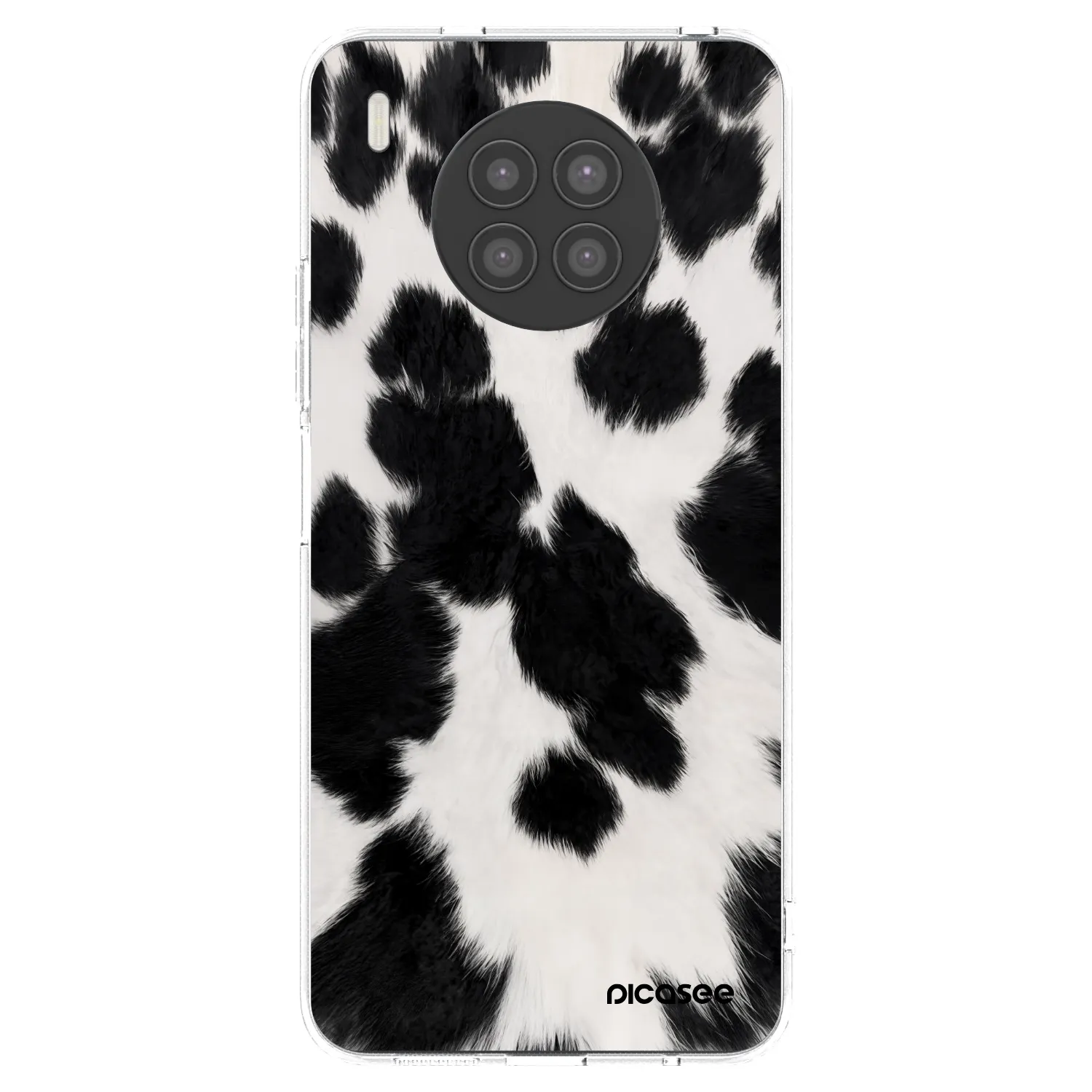 Picasee silikonski prozorni ovitek za Huawei Nova 8i - Black Moo