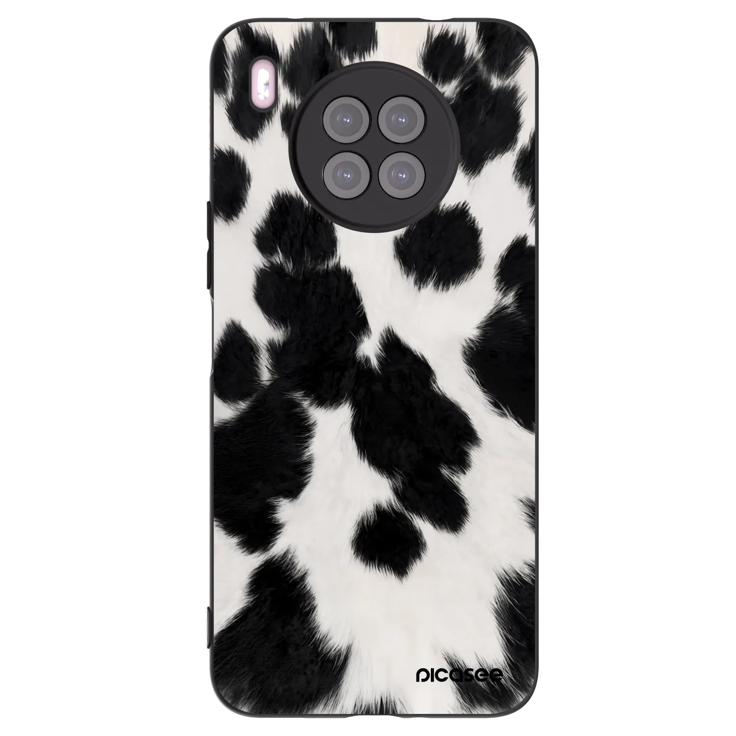 Picasee silikonski črni ovitek za Huawei Nova 8i - Black Moo