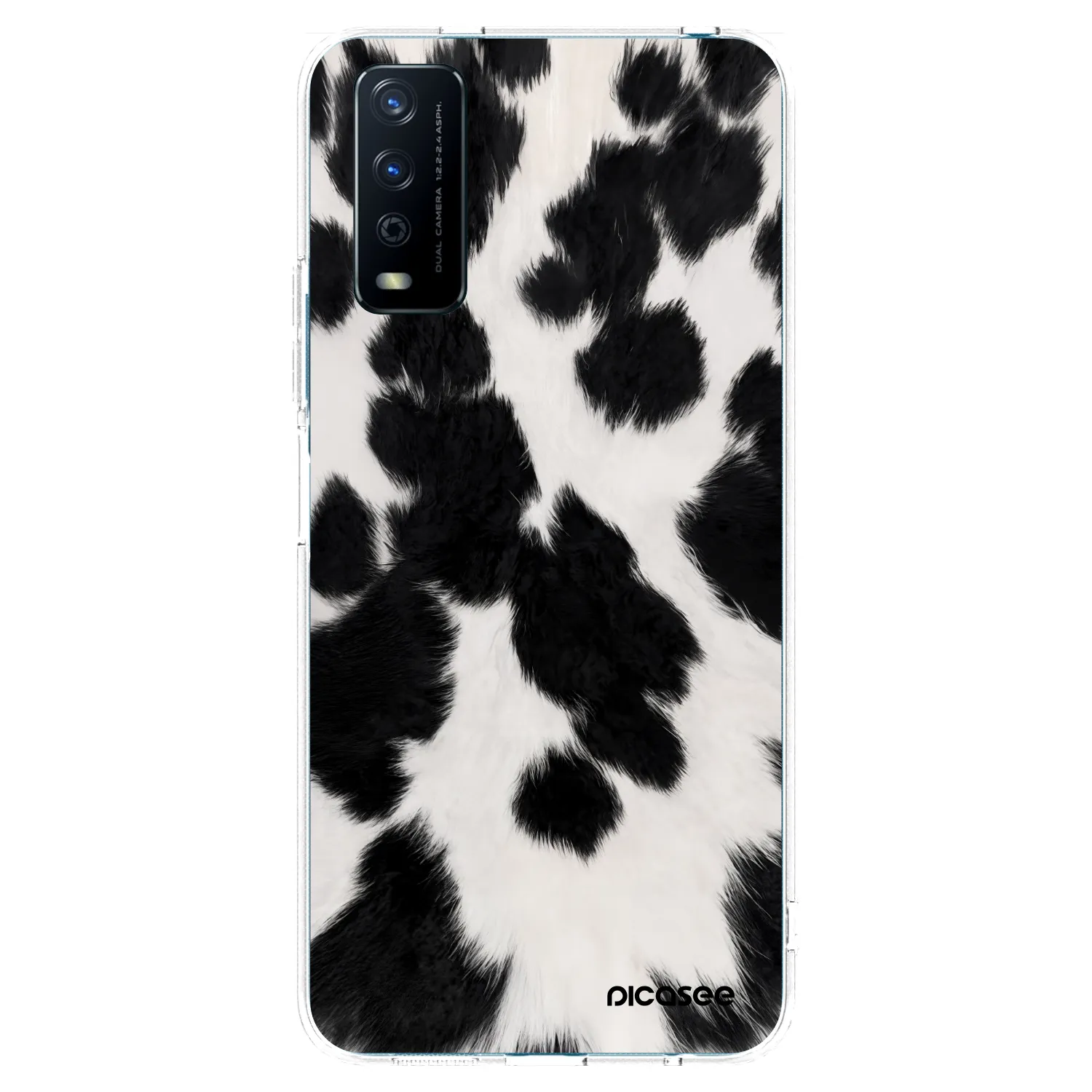Picasee silikonski prozorni ovitek za Vivo Y11s - Black Moo